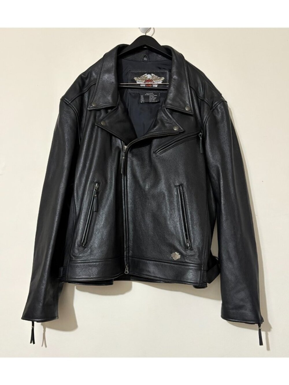 Harley Davidson 98125-05VM Leather Jacket size 5XL color Black NWOT Vintage 2007